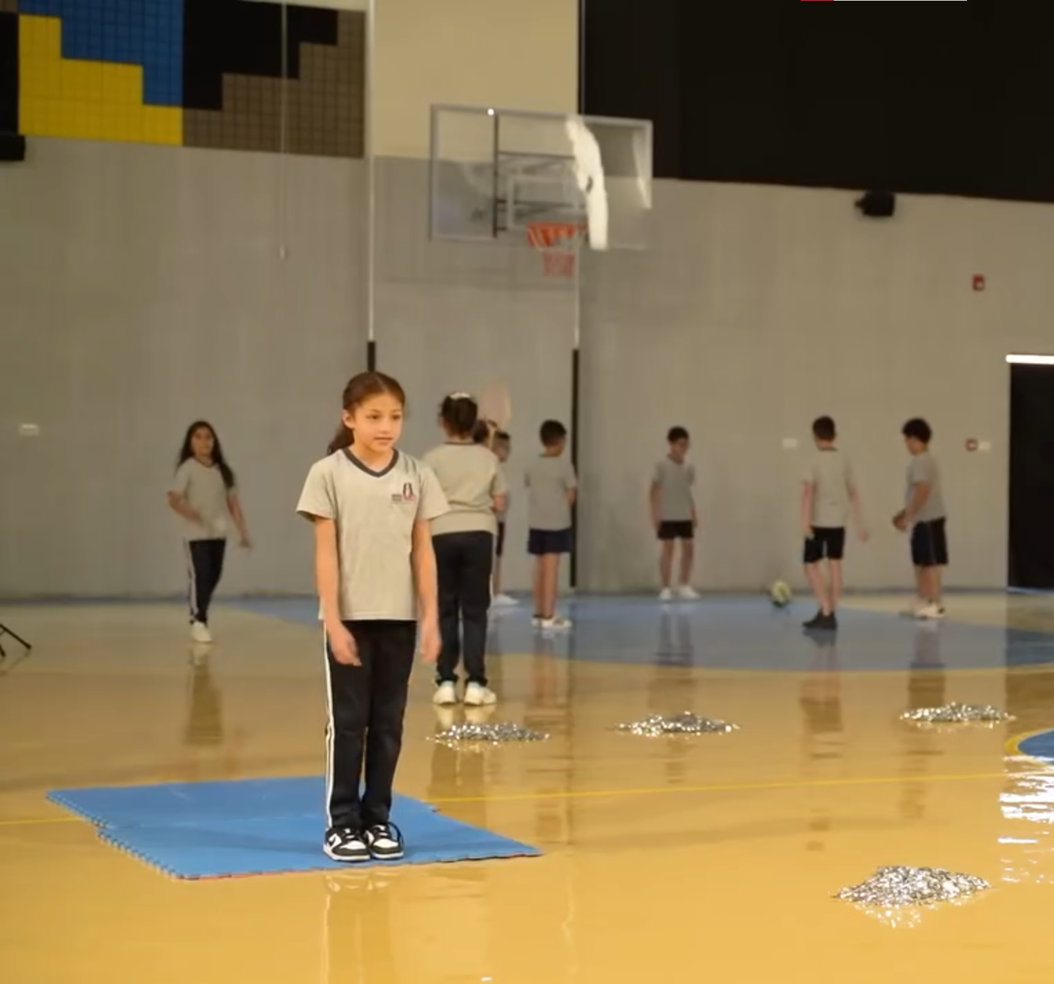 Indoor football match